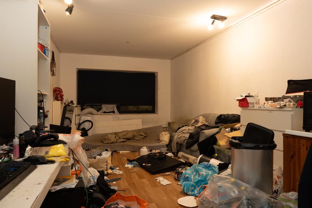 Vervuilde woning ontruiming